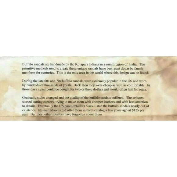 BRAND NEW WATER BUFFALO LEATHER RETRO 1960'S - 1970'S STYLE SANDALS HANDMADE - Picture 2 of 7